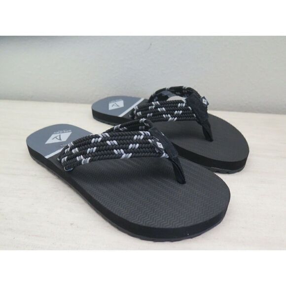 Sperry Women's Sz 5M Black Wharf Webbing/Leather Flip Flop Sandals - Picture 3 of 10